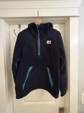 The North Face Navy Sherpa Pullover